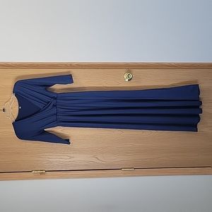 Navy blue maxi dress